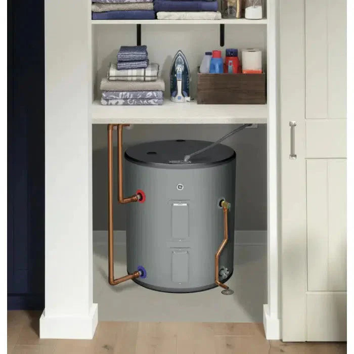 GE RealMAX 26 Gallon Capacity Side Port Lowboy Electric Water Heater