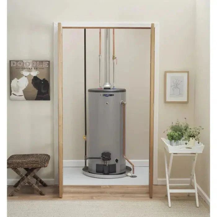 GE RealMAX Atmospheric Premium Model 40 Gallon Capacity 38,000 BTU Heating Input Short Natural Gas Water Heater