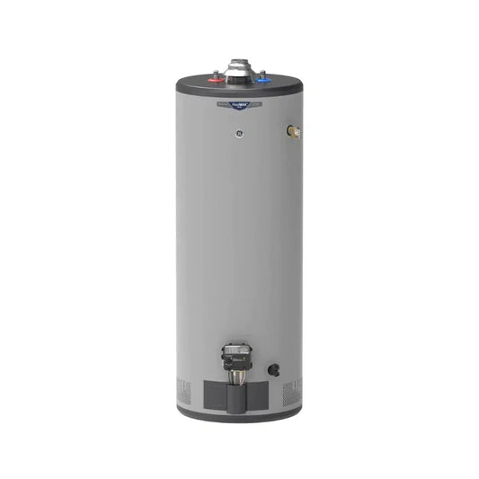 GE RealMAX Atmospheric Premium Model 50 Gallon Capacity 40,000 BTU Heating Input Tall Natural Gas Water Heater